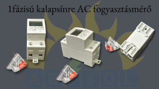1fázisú kalapsínre AC fogyasztásmérő 1fázisú kalapsínre AC fogyasztásmérő