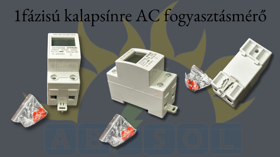 1fázisú kalapsínre AC fogyasztásmérő