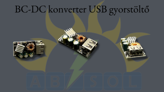 DC-DC BUCK konverter USB gyorstöltő