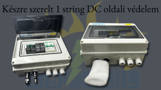 Készre szerelt 1 string DC oldali védelem 15A
